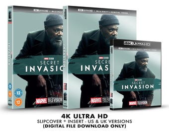 Marvel Studios Secret Invasion Custom 4K Blu-ray Slipcover + Insert Set [DOWNLOAD]