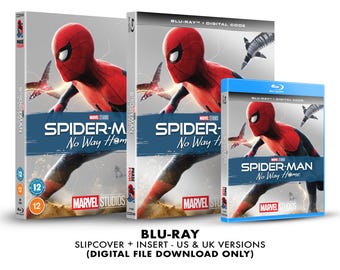 Marvel Studios Spider-Man: No Way Home Custom Blu-ray Slipcover + Insert Set [DOWNLOAD]