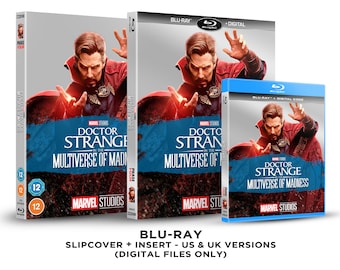 Marvel Studios Doctor Strange in the Multiverse of Madness Custom Blu-ray Slipcover + Insert Set [DOWNLOAD]