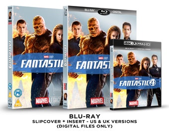 Marvel Fantastic 4 Custom Blu-ray Slipcover + Insert Set [DOWNLOAD]