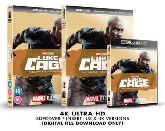 Marvel Luke Cage - Season 2 Custom 4K Blu-ray Slipcover + Insert Set DOWNLOAD]