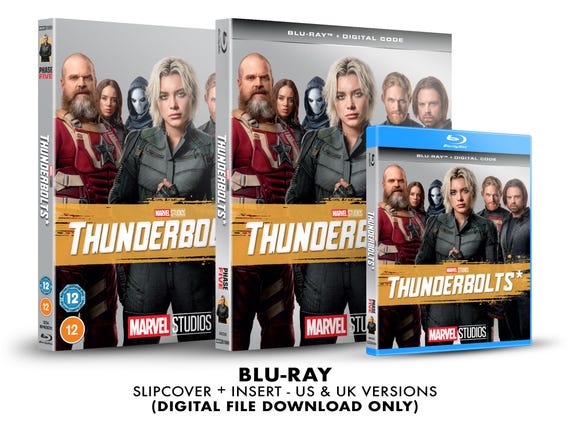 THUNDERBOLTS 6冊セット 英語版 MARVEL Marvel Studios Thunderbolts Custom Blu-ray Slipcover + Insert Set