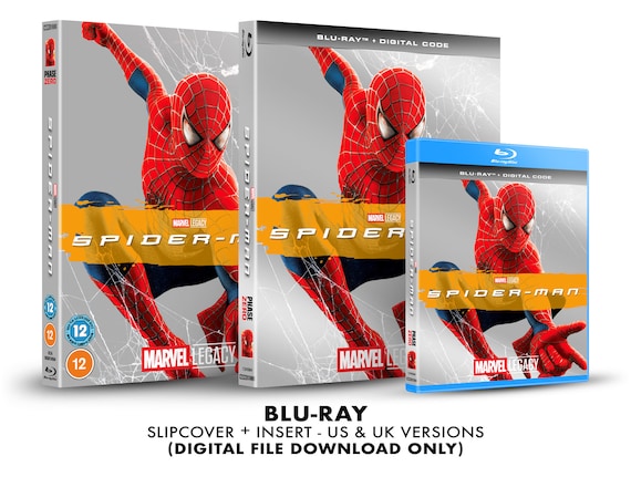 Marvel Spider-man Custom Blu-ray Slipcover + Insert Set [DOWNLOAD