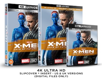 Marvel X-Men: Days of Future Past Custom 4K Blu-ray Slipcover + Insert Set [DOWNLOAD]