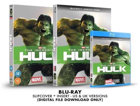 Buy Marvel Studios the Incredible Hulk Custom Blu-ray Slipcover +  
