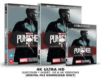 Marvel The Punisher - Season 1 Custom 4k Blu-ray Slipcover + Insert Set DOWNLOAD]