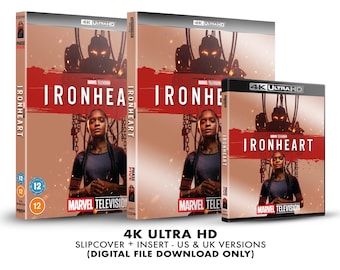 Marvel Studios' Ironheart Custom 4K Blu-ray Slipcover + Insert Set [DIGITAL DOWNLOAD]
