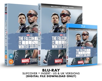 Marvel Studios The Falcon and the Winter Soldier Custom Blu-ray Slipcover + Insert Set [DOWNLOAD]