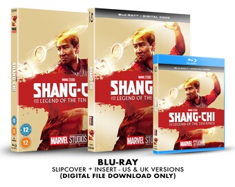 Marvel Studios Shang-Chi and the Legend of the Ten Rings Custom Blu-ray Slipcover + Insert Set [DOWNLOAD]