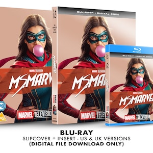 Marvel Studios Ms. Marvel anpassat Blu-ray-omslag + insatsset [LADDA NER]