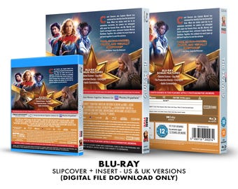 Marvel Studios the Marvels Custom Blu-ray Slipcover + Insert Set
