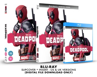 Marvel Deadpool Custom Blu-ray Slipcover + Insert Set DOWNLOAD]