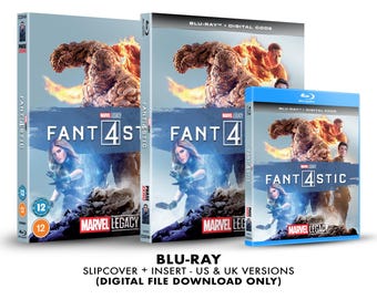 Marvel Fantastic 4 (2015) Custom Blu-ray Slipcover + Insert Set [DOWNLOAD]