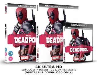 Marvel Deadpool Custom 4K Blu-ray Slipcover + Insert Set DOWNLOAD]