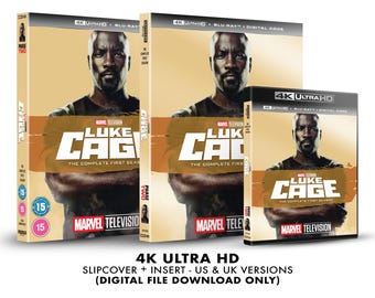 Marvel Luke Cage - Season 1 Custom 4k Blu-ray Slipcover + Insert Set DOWNLOAD]