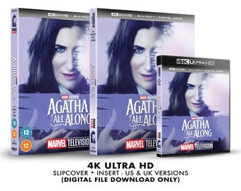 Marvel Studios Agatha All Along Custom 4K Blu-ray Slipcover + Insert Set DOWNLOAD]