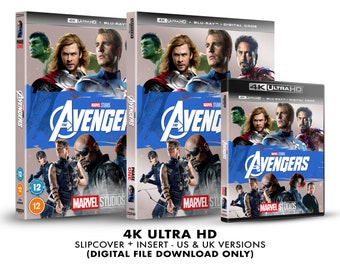 Marvel Studios The Avengers Custom 4K Blu-ray Slipcover + Insert Set [DOWNLOAD]