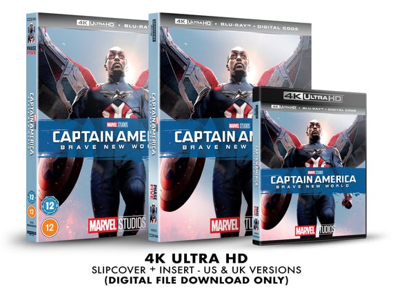Marvel Studios Captain America: Brave New World Custom 4K Blu-ray
