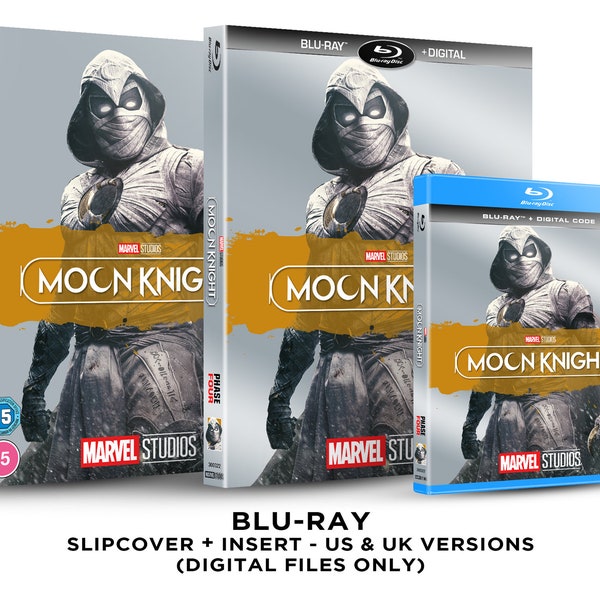 Marvel Studios Moon Knight Blu-ray Slipcover + Insert Set [DOWNLOAD]