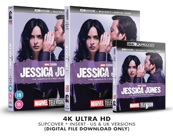 Marvel Jessica Jones - Season 1 Custom 4K Blu-ray Slipcover + Insert Set [DOWNLOAD]