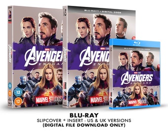 Marvel Studios Avengers: Endgame Custom Blu-ray Slipcover + Insert Set [DOWNLOAD]