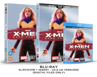 Marvel X-Men: Dark Phoenix Custom Blu-ray Slipcover + Insert Set [DOWNLOAD]