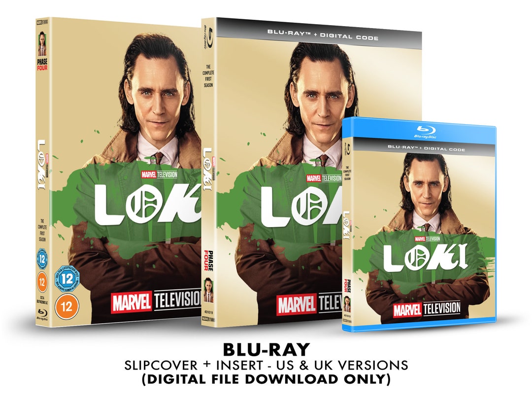 Marvel Studios Loki - Season 1 Custom Blu-ray Slipcover + Insert Set ...