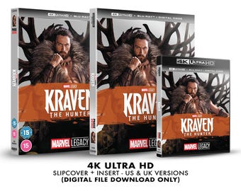 Marvel Kraven The Hunter Custom 4K Blu-ray Slipcover + Insert Set [DOWNLOAD]