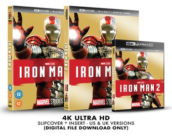 Marvel Studios Iron Man 2 Custom 4K Blu-ray Slipcover + Insert Set [DOWNLOAD]