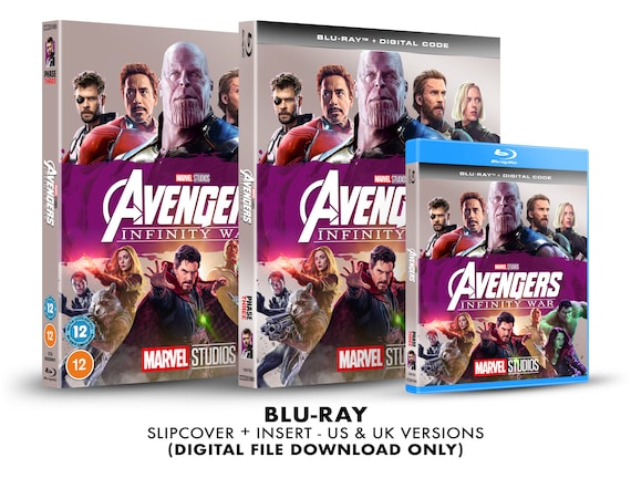 Marvel Studios Avengers: Infinity War Custom Blu-ray Slipcover +