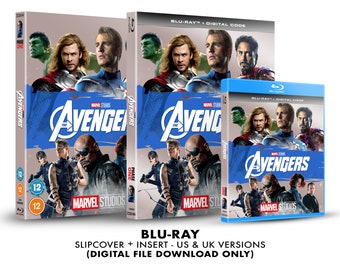 Marvel Studios The Avengers Custom Blu-ray Slipcover + Insert Set [DOWNLOAD]