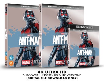 Marvel Studios Ant-Man Custom 4K Blu-ray Slipcover + Insert Set [DOWNLOAD]