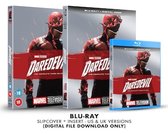 Marvel Daredevil - Season 3 Custom Blu-ray Slipcover + Insert Set DOWNLOAD]