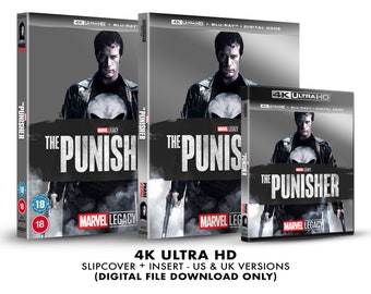 Marvel The Punisher Custom 4K Blu-ray Slipcover + Insert Set [DOWNLOAD]