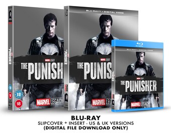 Marvel The Punisher Custom Blu-ray Slipcover + Insert Set [DOWNLOAD]