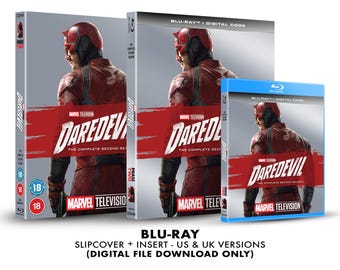 Marvel Daredevil - Season 2 Custom Blu-ray Slipcover + Insert Set DOWNLOAD]