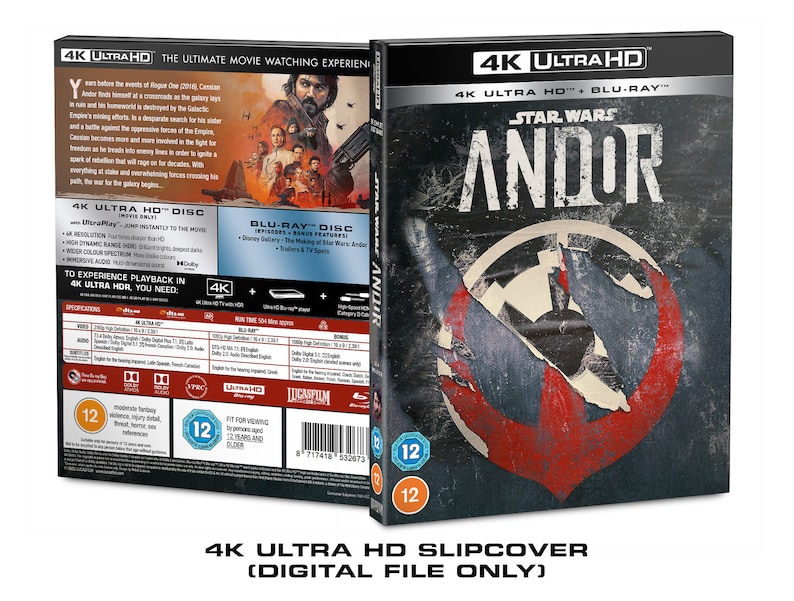 Star Wars: Andor Custom 4K Blu-ray Slipcover DOWNLOAD - Etsy