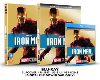 Marvel Studios Iron Man Custom Blu-ray Slipcover + Insert Set [DOWNLOAD]