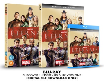 Marvel Studios Eternals Custom Blu-ray Slipcover + Insert Set [DOWNLOAD]