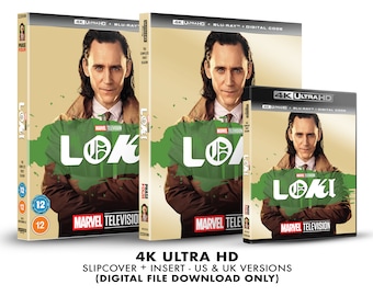 Marvel Studios Loki - Season 1 Custom 4K Blu-ray Slipcover + Insert Set [DOWNLOAD]