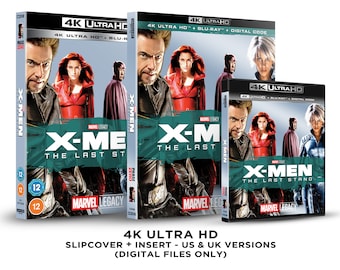 Marvel X-Men: The Last Stand Custom 4K Blu-ray Slipcover + Insert Set [DOWNLOAD]