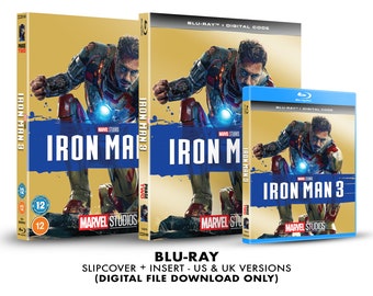 Marvel Studios Iron Man 3 Custom Blu-ray Slipcover + Insert Set [DOWNLOAD]