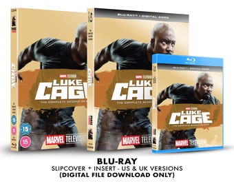 Marvel Luke Cage - Season 2 Custom Blu-ray Slipcover + Insert Set DOWNLOAD]