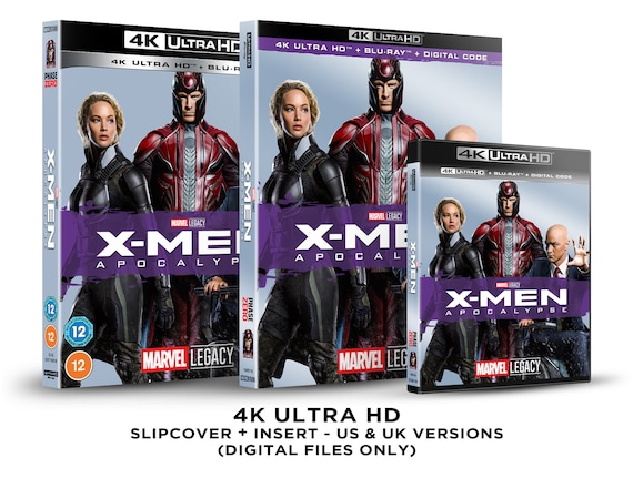Marvel X-men: Apocalypse Custom 4K Blu-ray Slipcover +