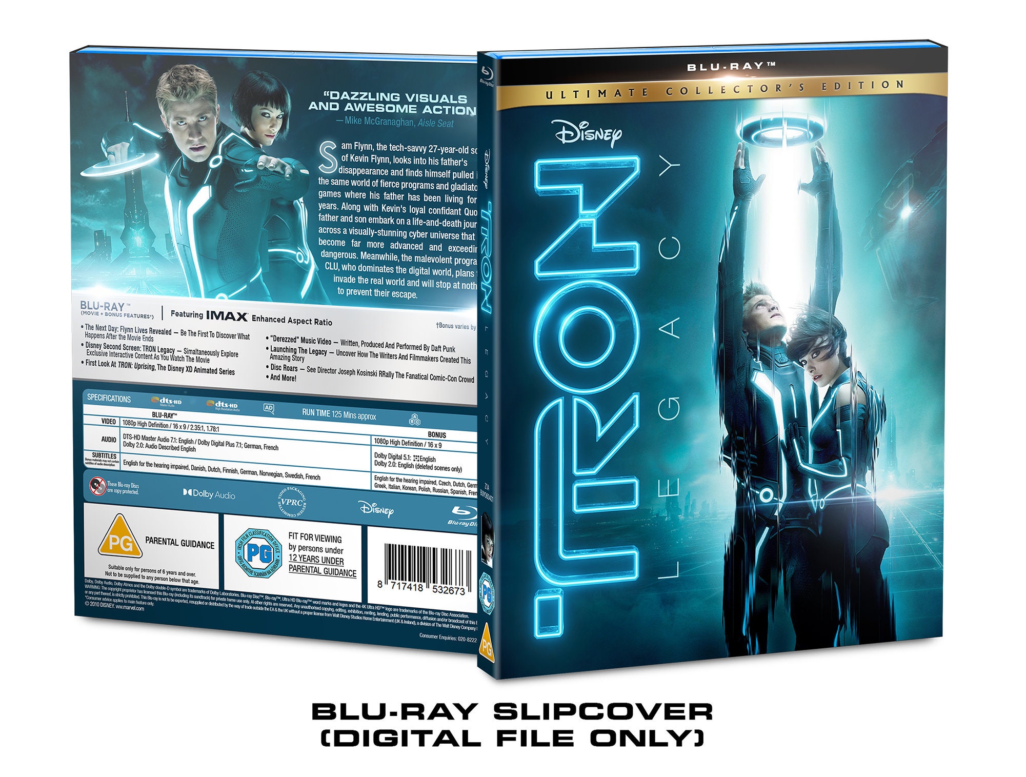 TRON: Legacy Custom Blu ray Slipcover DOWNLOAD Etsy TRON: Legacy Custom Blu ray Slipcover DOWNLOAD Etsy