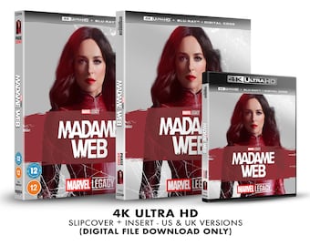 Marvel Madame Web Custom 4K Blu-ray Slipcover + Insert Set [DOWNLOAD]