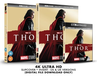 Marvel Studios Thor Custom 4K Blu-ray Slipcover + Insert Set DOWNLOAD]