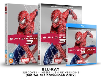 Marvel Spider-Man 3 Custom Blu-ray Slipcover + Insert Set [DOWNLOAD]