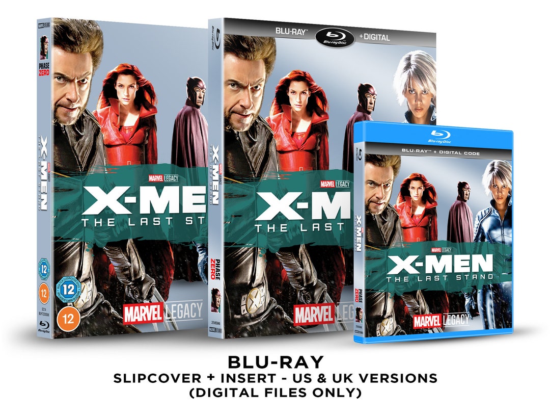 Marvel X-men: the Last Stand Custom Blu-ray Slipcover + Insert Set