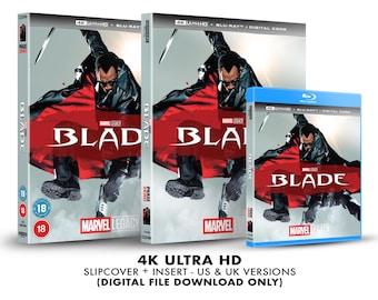 Marvel Blade Custom 4K Blu-ray Slipcover + Insert Set [DOWNLOAD]